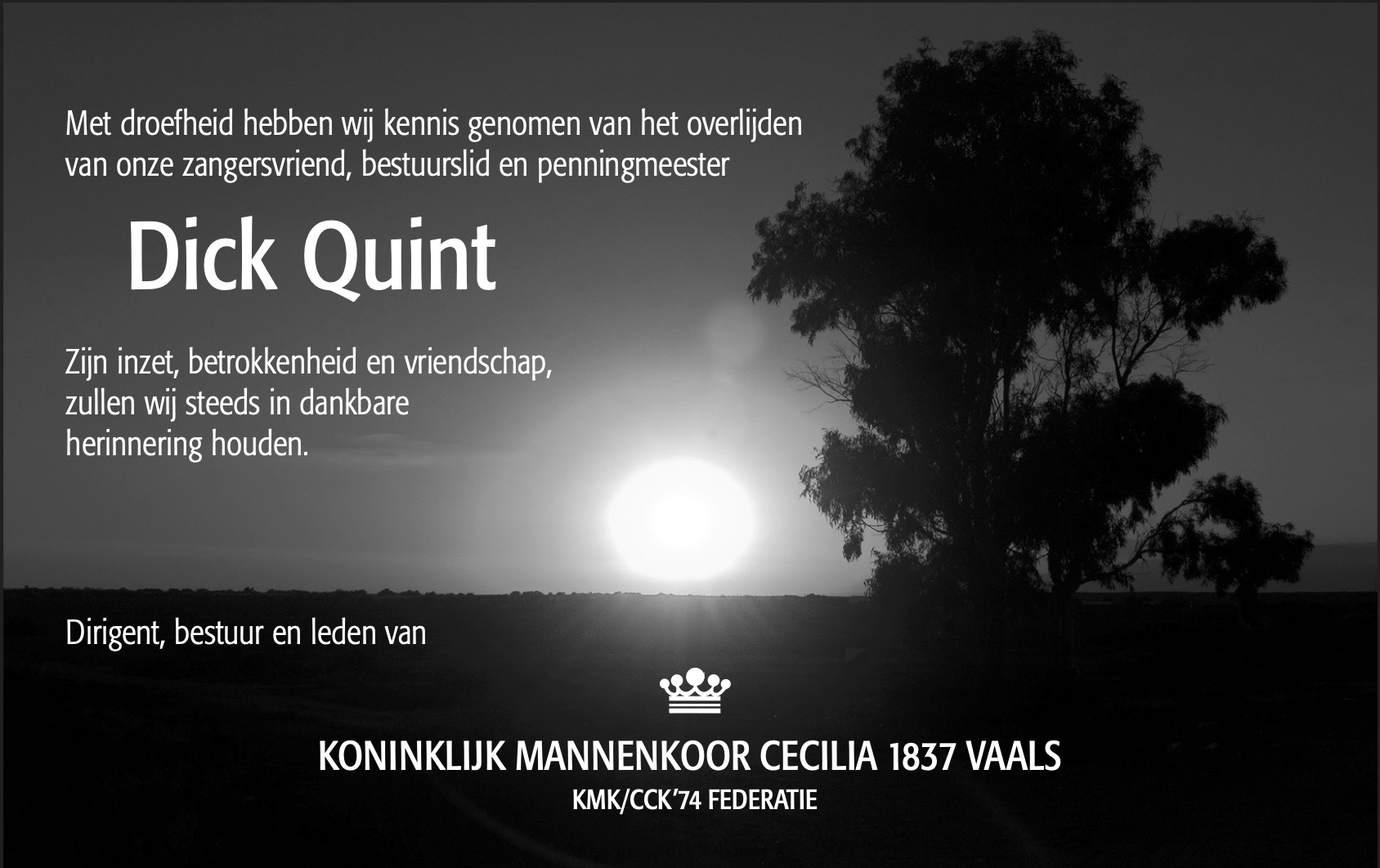 In Memoriam: Dick Quint
