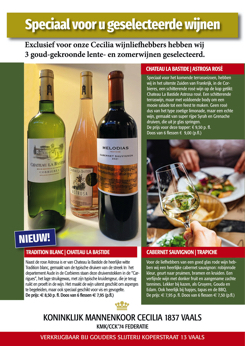 Advertentie 'Cecilia 1837'-wijn Lente/Zomer 2022 (DE)