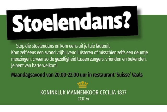 Advertentie Ledenwerving Stoelendans (NL)