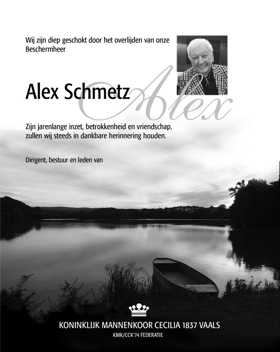 In Memoriam: Alex Schmetz