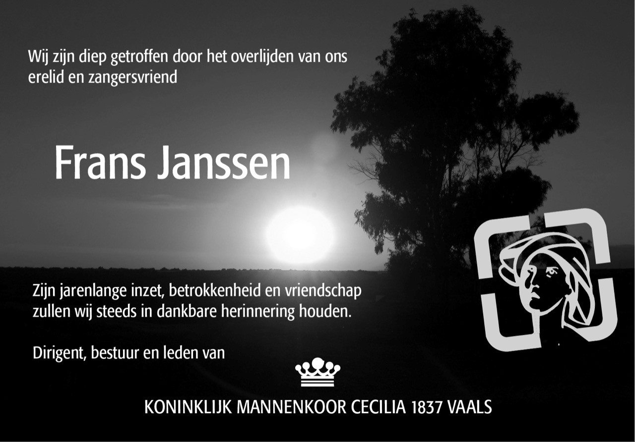 In Memoriam: Frans Janssen