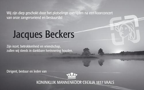 In Memoriam: Jacques Beckers